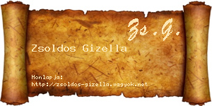 Zsoldos Gizella névjegykártya