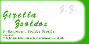gizella zsoldos business card